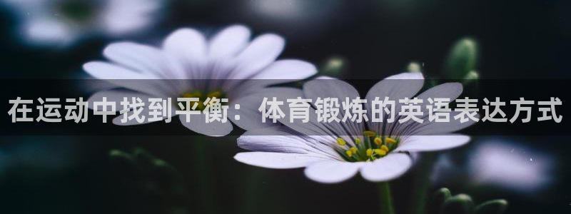 意昂f平台注册：在运动中找到平衡：体育锻炼的英语表达方式