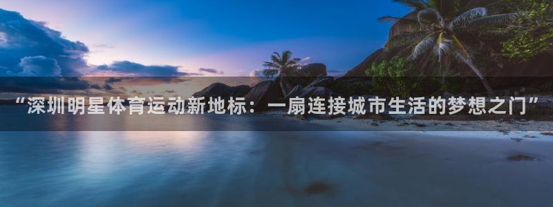意昂体育2官网入口：“深圳明星体育运动新地标：一扇连接城市生活的梦想之门”