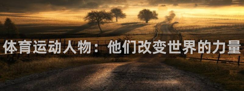 意昂平台注册入口：体育运动人物：他们改变世界的力量